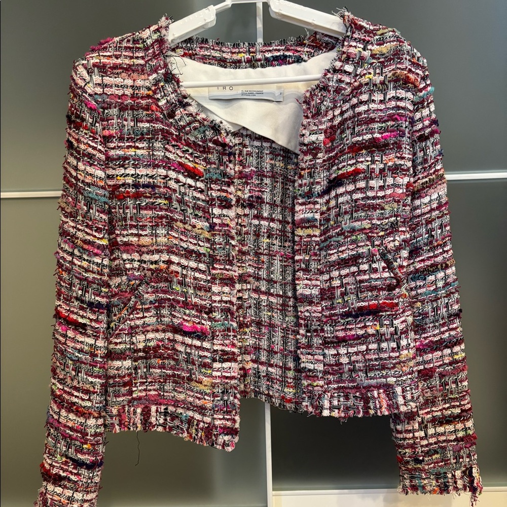 IRO Brelanie Tweed Jacket Size 34